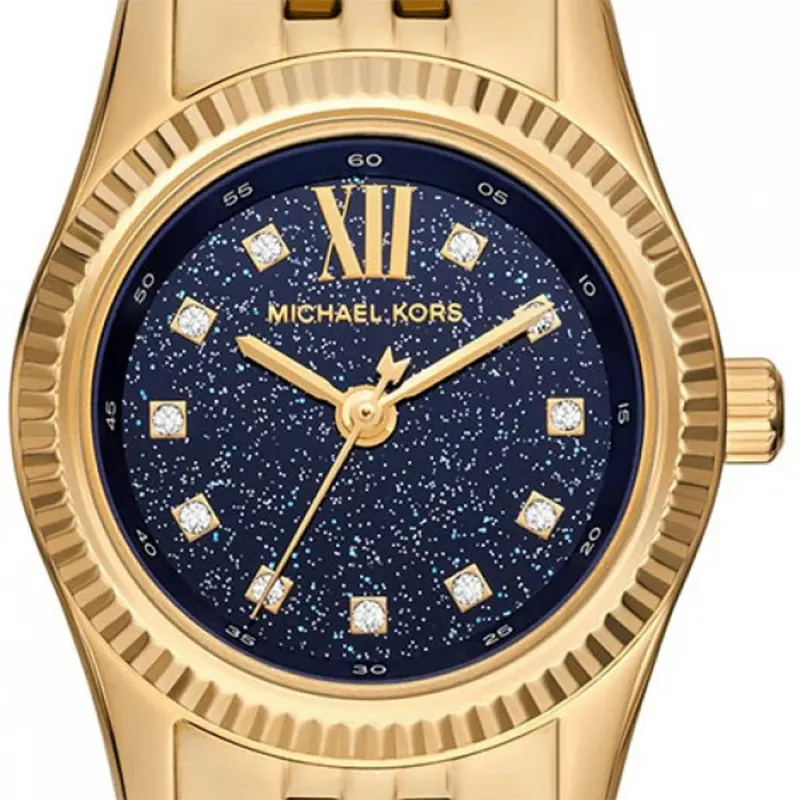 Michael Kors Petite Lexington Faux Moonstone Blue Dial Ladies Watch- MK4802